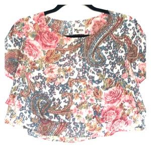 Show me your Mumu paisley crop top